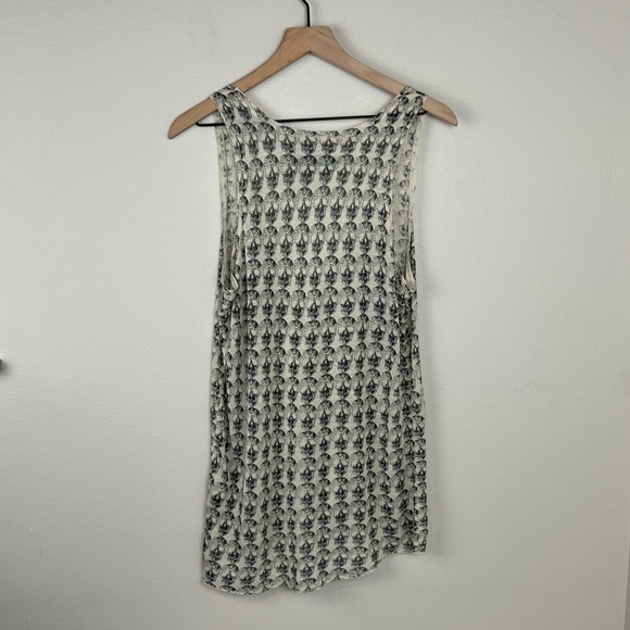 Zadig & Voltaire Joss Skull Linen Blend Sleeveless Tank Top - Picture 3 of 4